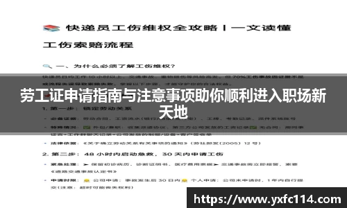 劳工证申请指南与注意事项助你顺利进入职场新天地